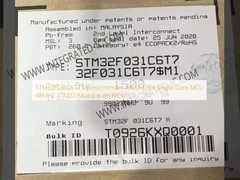STM32F031C6T7 میکروکنترلر MCU 32Bit Single Core MCU 48MHz STM32 MCU اصلی