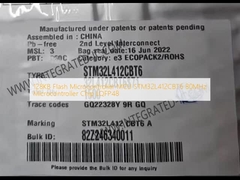 میکروکنترلر فلش 128 کیلوبایتی MCU STM32L412CBT6 میکروکنترلر 80 مگاهرتز تراشه LQFP48