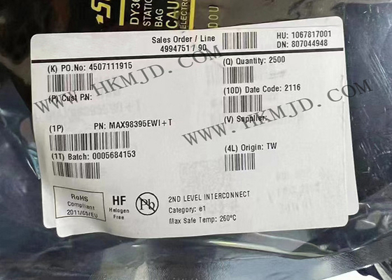 تراشه مدار یکپارچه MAX98395EWI 1 کانال ورودی دیجیتال کلاس DG تقویت کننده XFBGA28