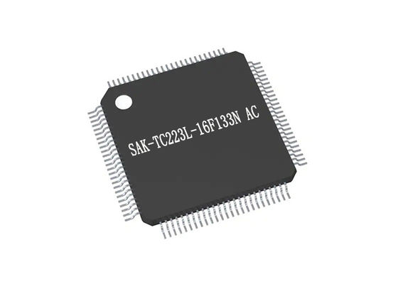 میکروکنترلر IC SAK-TC223L-16F133N AC 32 بیتی تک هسته ای فلش 1 مگابایتی 133 مگاهرتز