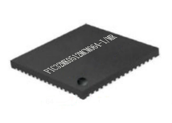 تراشه میکروکنترلر MCU PIC32MK0512MCM064-I/MR تک هسته ای 64QFN