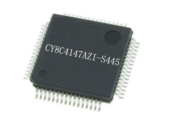 تراشه مدار مجتمع 48 مگاهرتز CY8C4147AZI-S445 سیستم قابل برنامه ریزی روی تراشه 64TQFP