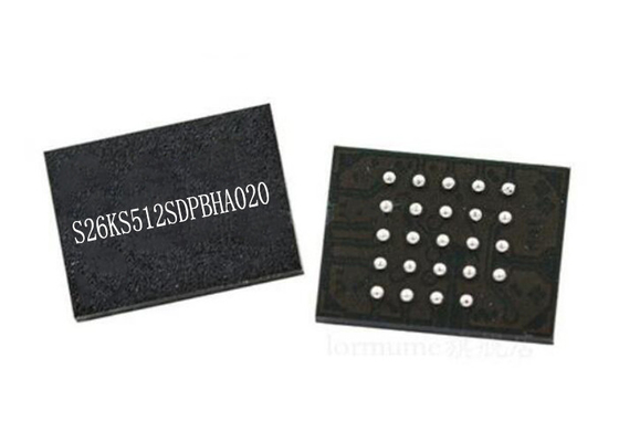 IC حافظه 512 مگابیت S26KS512 SDPBHA020 NOR تراشه حافظه فلش 24-FBGA 166 مگاهرتز موازی