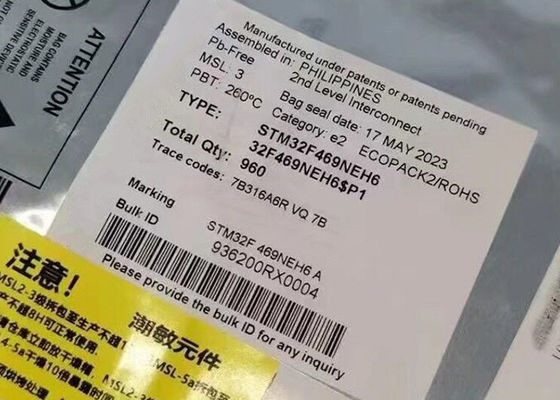 میکروکنترلر MCU STM32F469NEH6 32 بیتی تک هسته ای 180MHz 512KB فلش