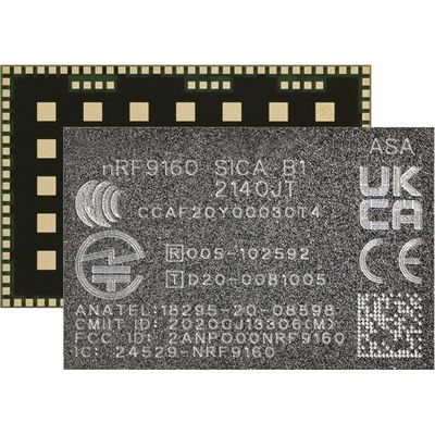 ماژول ارتباطات بی سیم NRF9160-SICA-B1A-R ماژول های سلولی با قدرت کم 365mA 23dBm