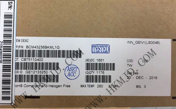 ماژول ارتباطات بی سیم BCM43236BKML1G دو باند تک تراشه RF SoC