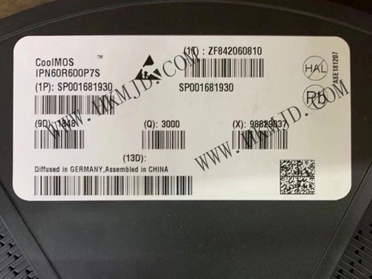ترازستورهای MOSFET شبکه یکپارچه IPN60R600PFD7S کانال 6A N