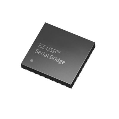 تراشه مدار یکپارچه CY7C65223T-24LQXST USB با سرعت کامل به کنترل UART QFN-24