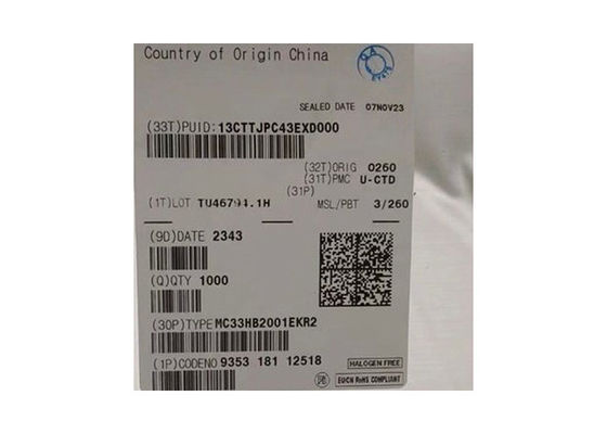 تراشه مدار یکپارچه MC33HB2001EKR2 10A راننده موتور DC برش شده