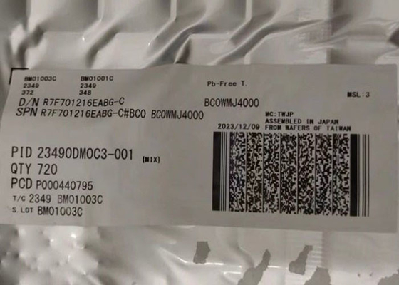 میکروکنترلر MCU R7F701216EABG تا 320MHz تراشه های میکروکنترلر جاسازی شده