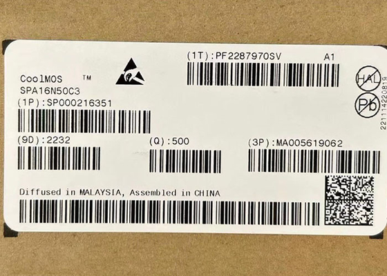 چیپ مدار یکپارچه SPA16N50C3 560V N-Channel Power MOSFET ترانزیستور TO-220-3