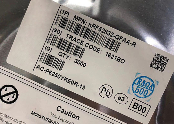 BT IC NRF52832 2.4GHz متنوع BT انرژی پایین 5.4 SoC QFN-48 SoC چند پروتکل