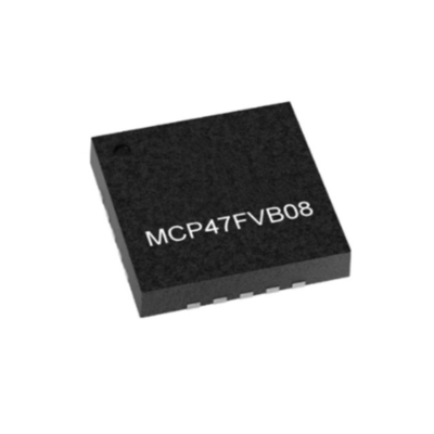تراشه مدار یکپارچه MCP47FVB08-E/MQ 8-Bit Octal Output DAC با رابط I2C