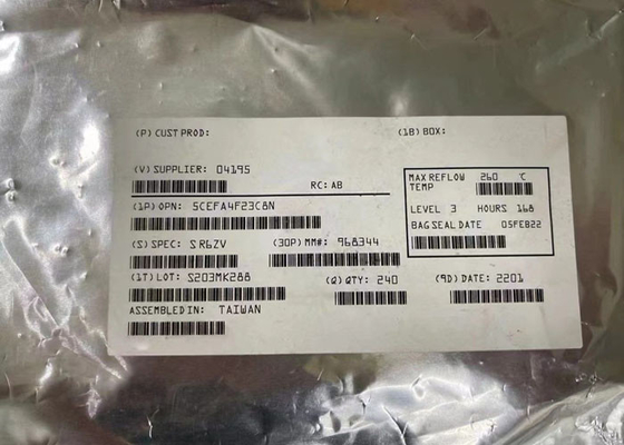 رشته برنامه ریزی قابل دروازه آرایه 5CEFA4F23C8N 224 I / O FPGA برنامه نویسی قابل منطق IC FBGA-484