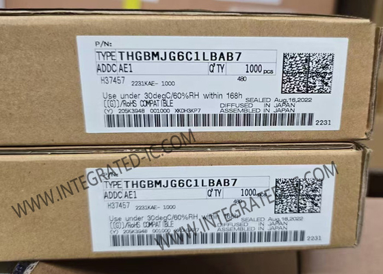 THGBMJG6C1LBAB7 حافظه IC تراشه 3.3V 64G-Bit خودرو NAND فلش سریال e-MMC حافظه