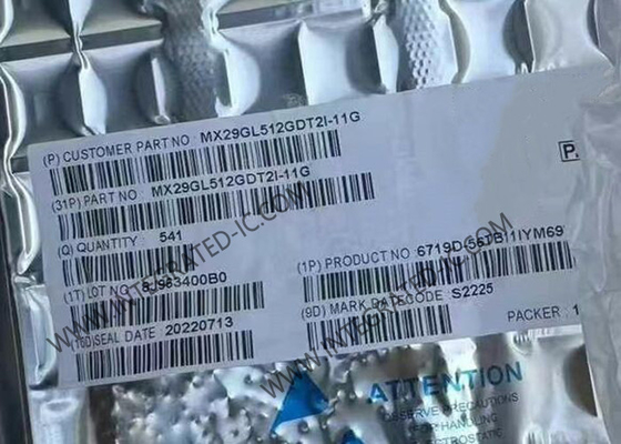 MX29GL512GDT2I-11G حافظه IC تراشه 512Mbit NOR حافظه فلش IC بسته TSOP-56