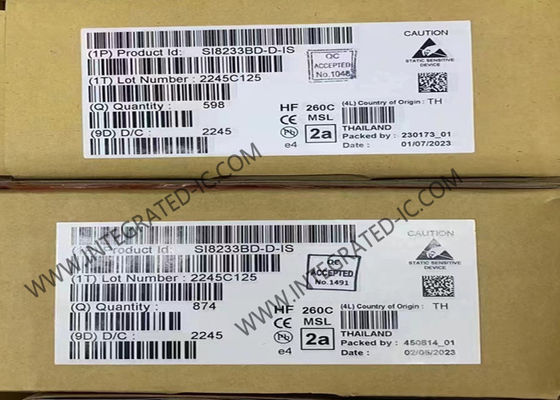 SI8233BD-D-IS چیپ مدار یکپارچه درایورهای گیت جدا شده SOIC-16 آمپر ISOdrivers