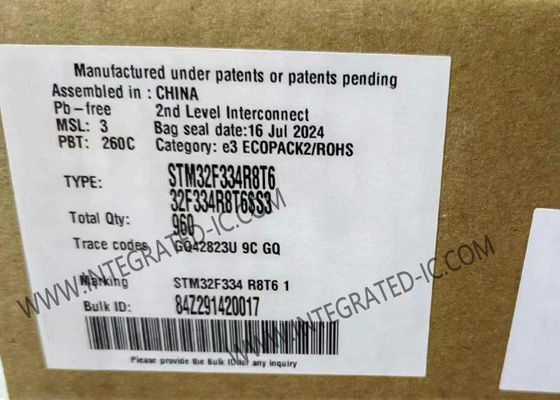 STM32F334R8T6 میکروکنترلر MCU 32 بیتی MCU 72MHz سیگنال های مخلوط اصلی MCU