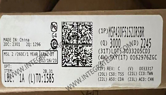 MSP430F5152IRSBR میکروکنترلر MCU 16-Bit MCU 25MHz میکروکنترلرهای سیگنال مخلوط