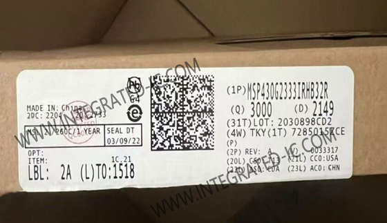 MSP430G2333IRHB32R میکروکنترلر MCU 16 بیتی میکروکنترلر IC 16MHz MCU سیگنال مخلوط