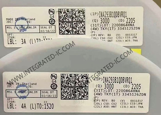 INA293B1QDBVRQ1 چیپ مدار یکپارچه 1.3MHz تقویت کننده حس جریان فوق دقیق