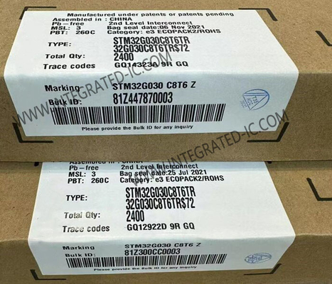 STM32G030C8T6TR میکروکنترلر MCU 64MHz 32 بیتی تک هسته ای MCU LQFP-48 MCU جاسازی شده