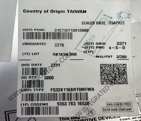 FS32K116BRT0MFMR میکروکنترلر MCU S32K116 48MHz میکروکنترلرهای خودرو QFN-32