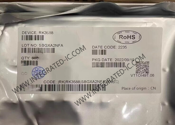 RK3588S پردازنده تراشه مدار یکپارچه SoC سیستم فرآیند 8nm در کشتی