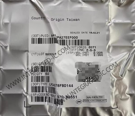 LPC4078FBD144 میکروکنترلر MCU 120MHz 32 بیتی میکروکنترلر IC LQFP144 MCU جاسازی شده