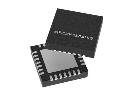 DSPIC33AK32MC102-I/M7 میکروکنترلر MCU 32 بیتی DSC VQFN-28 کنترل کننده سیگنال دیجیتال