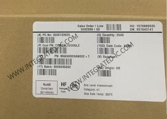 MAX40003ANS02 تراشه مدار یکپارچه 4-Bump NanoPower Comparator 600nA مقایسه آنالوگ