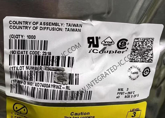 تراشه مدار یکپارچه AD7400AYRWZ یک کانال جدا شده سیگما دلتا مدلولاتور SOIC-16
