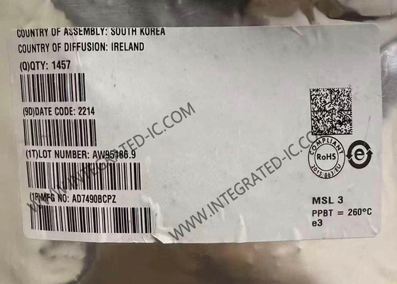 AD7490BCPZ تراشه مدار یکپارچه 16 کانال 1MSPS 12 بیت تبدیل آنالوگ به دیجیتال با دنبال کننده