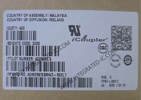 فرستنده و گیرنده RS-485 ایزوله سیگنال و قدرت ADM2587EBRWZ با حفاظت ESD 15 کیلوولت