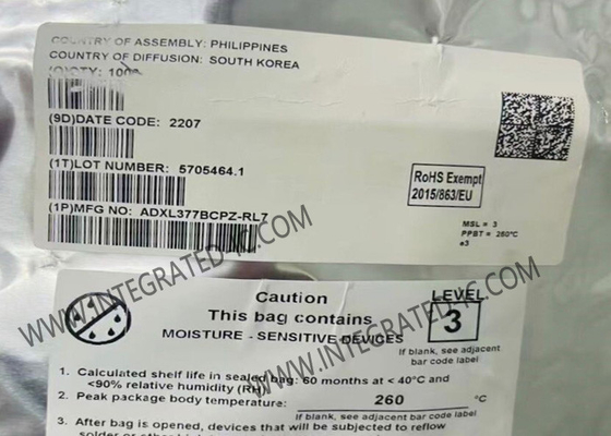 ADXL377BCPZ Sensor IC کوچک با قدرت پایین 3- محور شتاب سنج