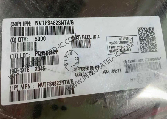 NVTFS4823NTWG چیپ مدار یکپارچه 30V 30A10.5 mΩ ترانزیستورهای MOSFET تک کانال N-Channel