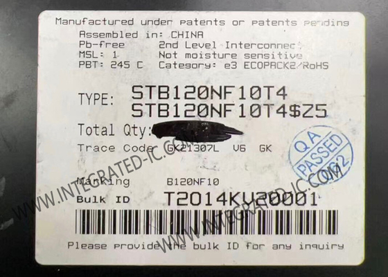 STB120NF10T4 چیپ مدار یکپارچه 100V 110A STripFET II Transistors MOSFET