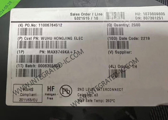 تراشه مدار مجتمع MAX6749KA µP مدارهای ریست SOT-23-8 مدارهای نظارتی