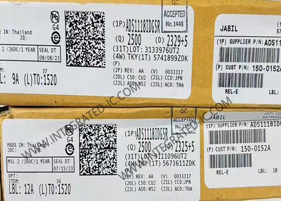 تراشه مدار یکپارچه ADS1118IDGSR 16 بیت آنالوگ به تبدیل دیجیتال با قدرت کم