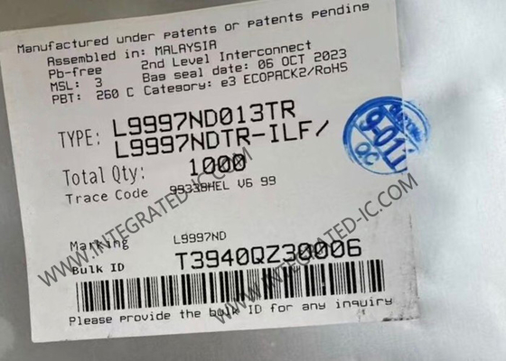 L9997ND013TR تراشه مدار یکپارچه دو پل نیمه پل SOIC20 رانندگان رانندگان موتور