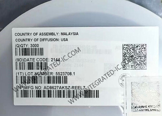 تراشه مدار مجتمع AD8627AKSZ، تقویت‌کننده JFET با دقت، کم‌مصرف و تک‌منبع تغذیه