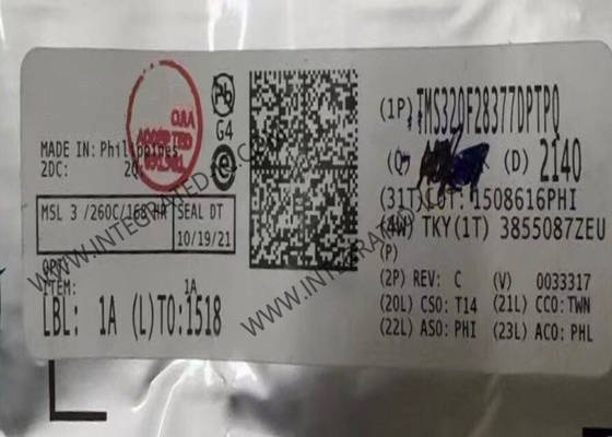 میکروکنترلر MCU TMS320F28377DPTPQ میکروکنترلر خودرو IC 32 بیتی دو هسته ای 200MHz 1MB FLASH