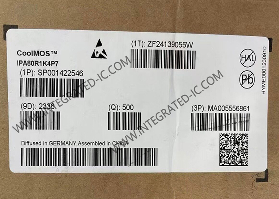 تراشه مدار مجتمع IPA80R1K4P7، ترانزیستورهای MOSFET قدرت CoolMOS P7، 800 ولت، 4 آمپر