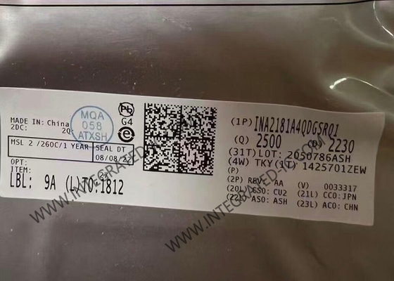 INA2181A4QDGSRQ1 تقویت کننده های حسی جریان خروجی ولتاژ دو طرفه خودرو