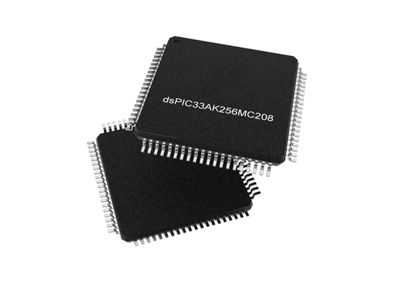میکروکنترلر DSPIC33AK256MC208T-I/PT MCU کنترل‌کننده سیگنال دیجیتال 32 بیتی با هسته DSPIC33A و پهنای باند بالا