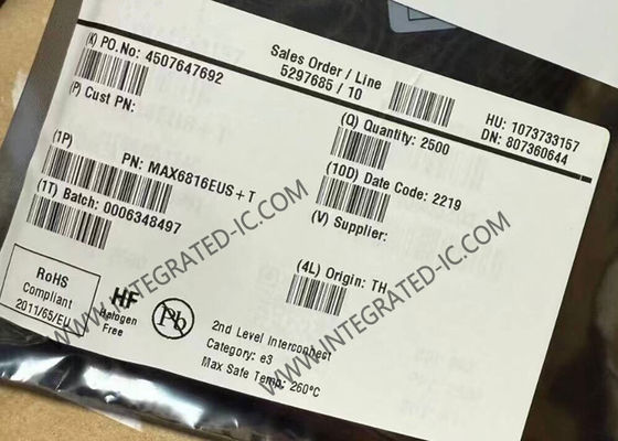 تراشه مدار مجتمع MAX6816EUS محافظت شده در برابر ESD با ولتاژ 15 کیلو ولت، سوئیچ CMOS تکی، رفع کننده نوسان