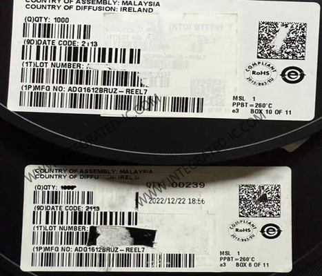 تراشه مدار مجتمع ADG1612BRUZ 1 Ω سوئیچ های چهارگانه تک قطبی/تک پرتابی