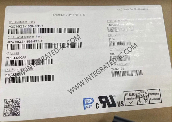 IC حسگر ACS770KCB-150B-PFF-T 150A IC حسگر جریان افزایش حرارتی