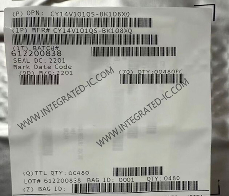 CY14V101QS-BK108XQ تراشه حافظه IC 1-Mbit Quad SPI NVSRAM IC حافظه FBGA-24