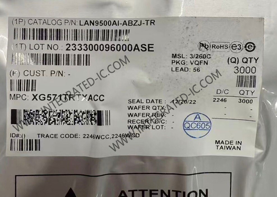 LAN9500AI-ABZJ اترنت IC تراشه تک USB 2.0 پرسرعت به کنترلر اترنت 10/100
